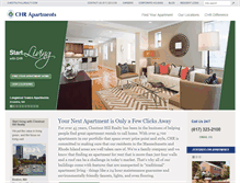 Tablet Screenshot of chr-apartments.com